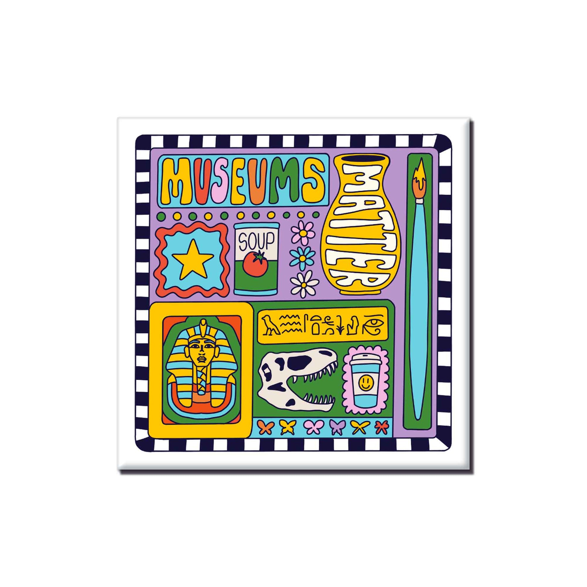 Museums Matter Color Illustration Magnet: None (Loose) - PMA Store at the Portland Museum of Art, Maine