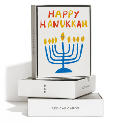 Happy Menorah holiday greeting card: Singles - PMA Store at the Portland Museum of Art, Maine