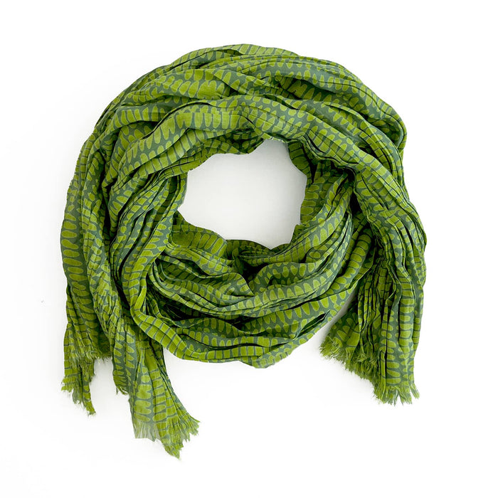 See Design - Cotton Scarf: Speck Fuchsia/Orange - PMA Store at the Portland Museum of Art, Maine
