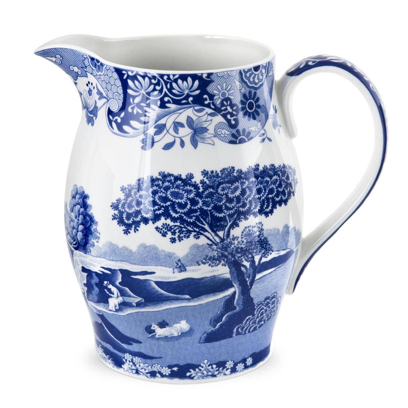 Spode Blue Italian Pitcher - PMA Store at the Portland Museum of Art, Maine