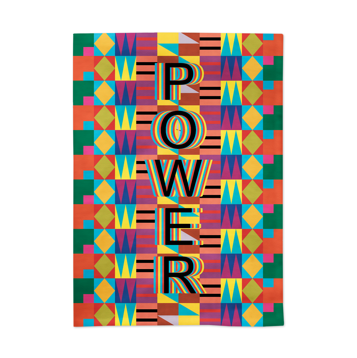 Third Drawer Down USA - Power Tea Towel x Jeffrey Gibson - PMA Store at the Portland Museum of Art, Maine
