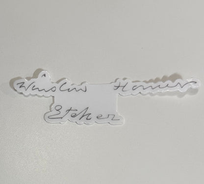 Winslow Homer Etcher Clear Sticker