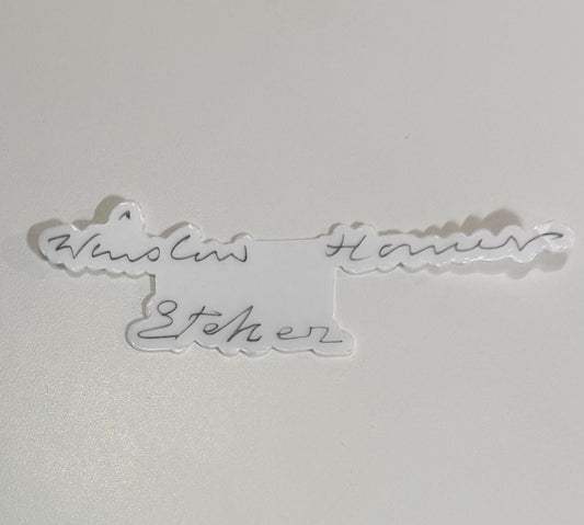 Winslow Homer Etcher Clear Sticker