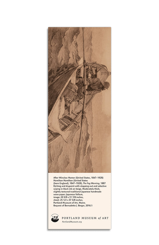 Winslow Homer Book Mark The Fog Warning - PMA Store at the Portland Museum of Art, Maine