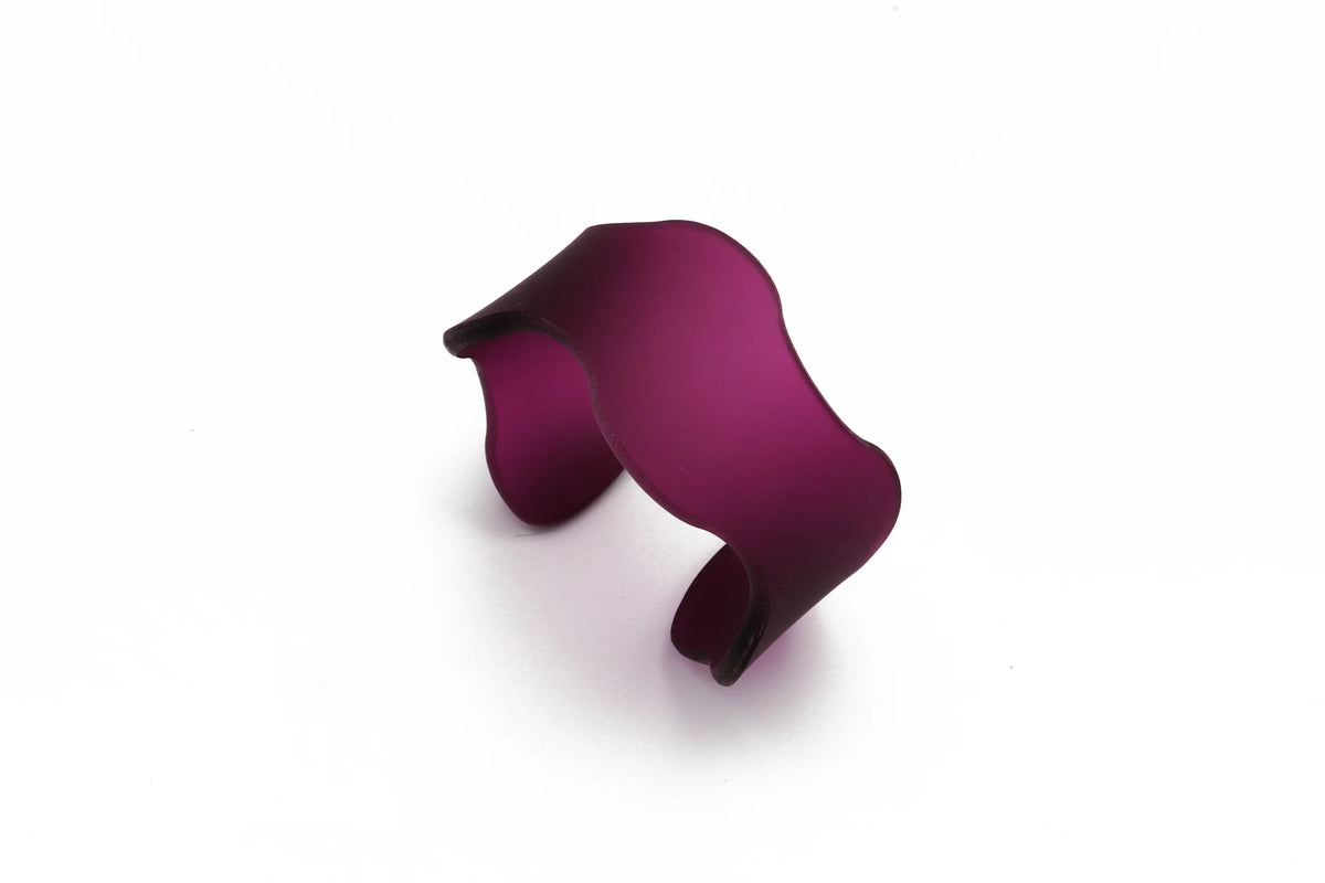 Wavy Cuff Narrow - Purple: Medium