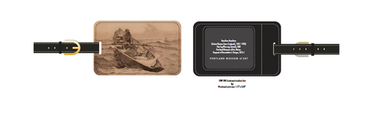 The Fog Warning by Winslow Homer Vegan Leather Luggage Tag - PMA Store at the Portland Museum of Art, Maine