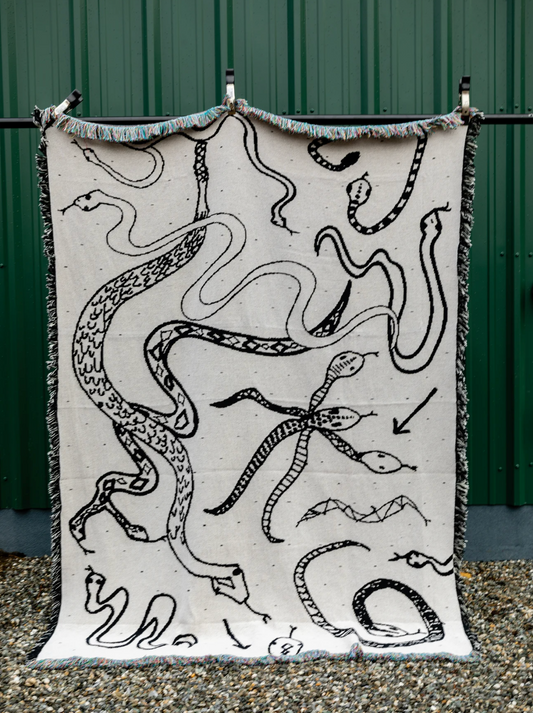 Snake Blanket by Eve Biddle