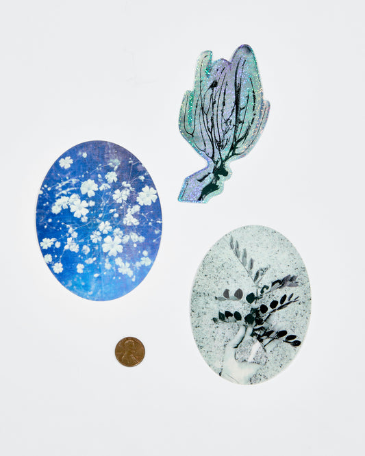Eve Biddle Sticker 1 (Wonderland Wishing Stone & Beach Pea)