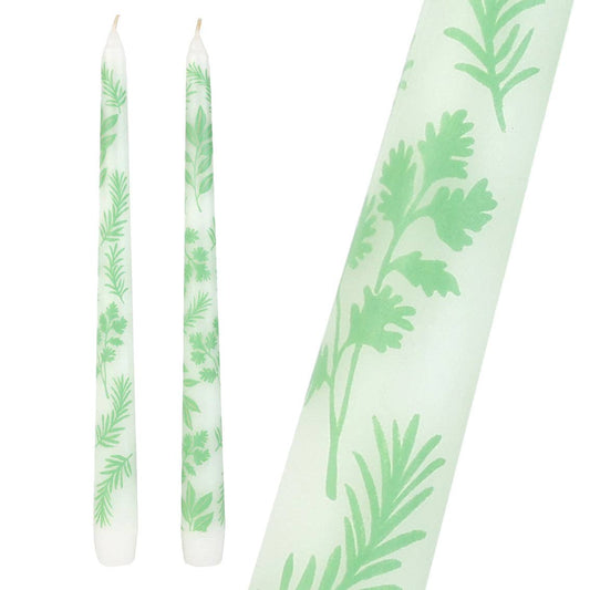 Talking Tables USA - Home, Birthday, Games & Seasonal Decor - Herb Taper Dinner Candles - 2 Pack | Summer Candles |