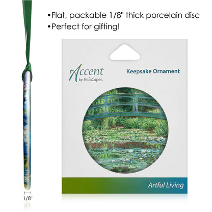 Monet "Japanese Footbridge" Keepsake Ornament - PMA Store at the Portland Museum of Art, Maine