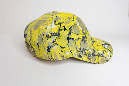Tempered East - Marbled Dad Hat: Stone: Yellow
