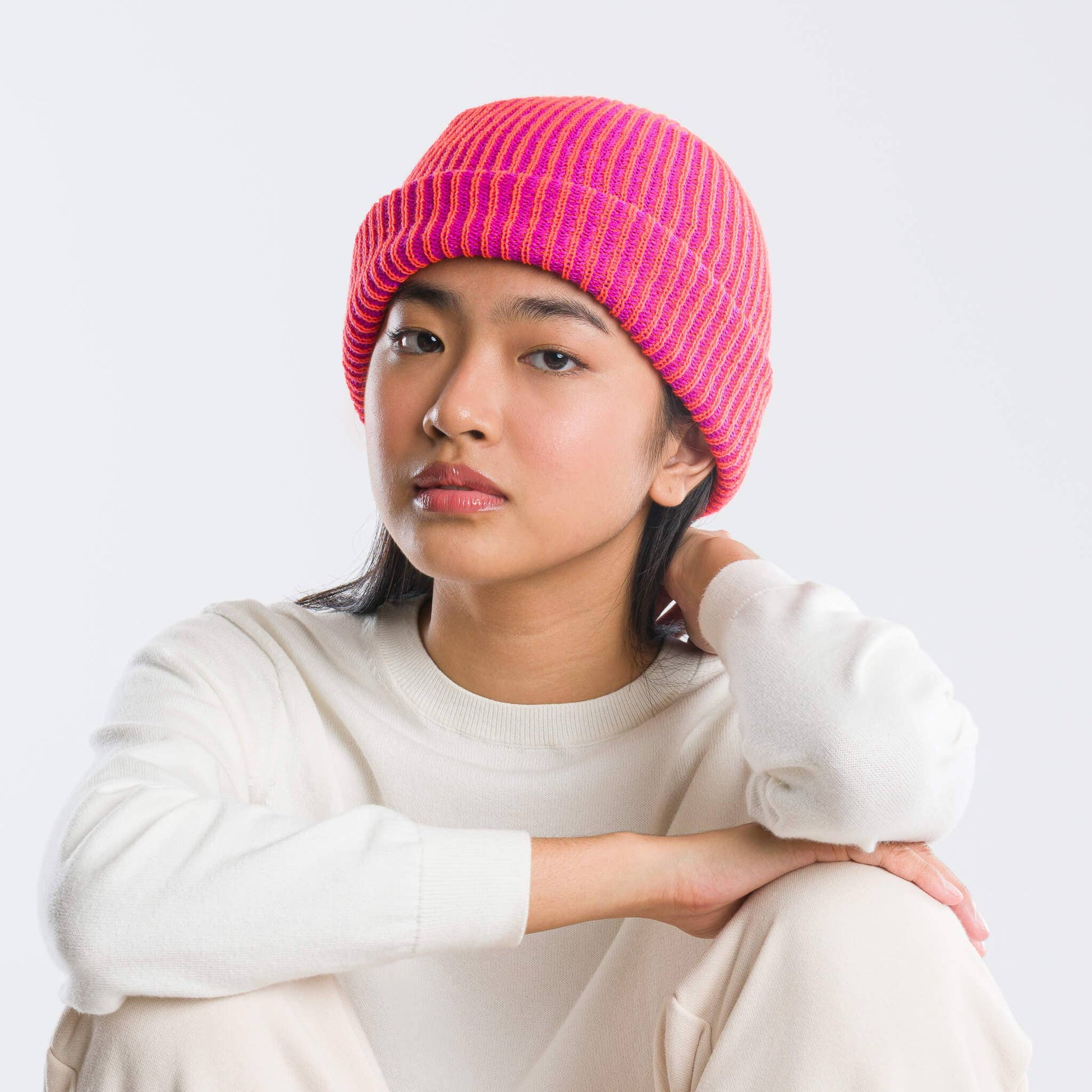 Simple Rib Knit Beanie: Kelly Stone Blue - PMA Store at the Portland Museum of Art, Maine
