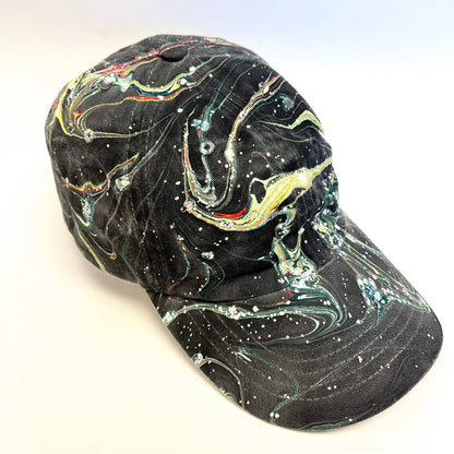 Tempered East - Marbled Dad Hat: Swirls: White