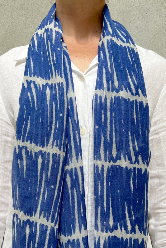 Wool Scarf: Field Indigo - PMA Store at the Portland Museum of Art, Maine