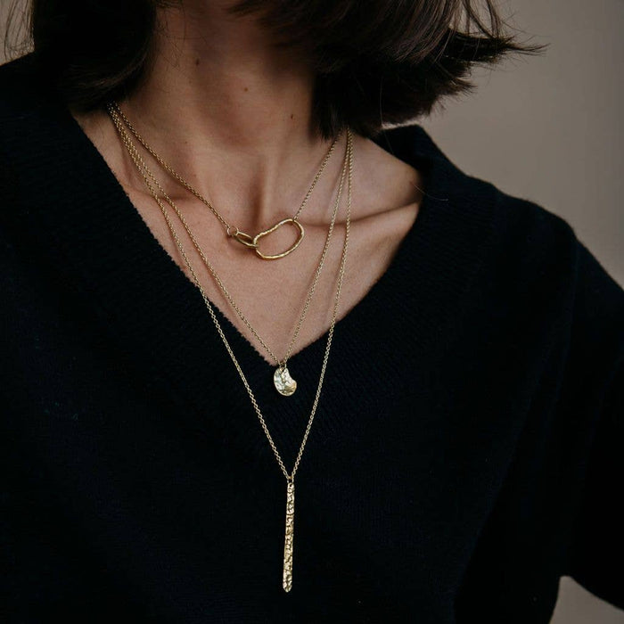 MULXIPLY - Pool Minimal Necklace | Brass