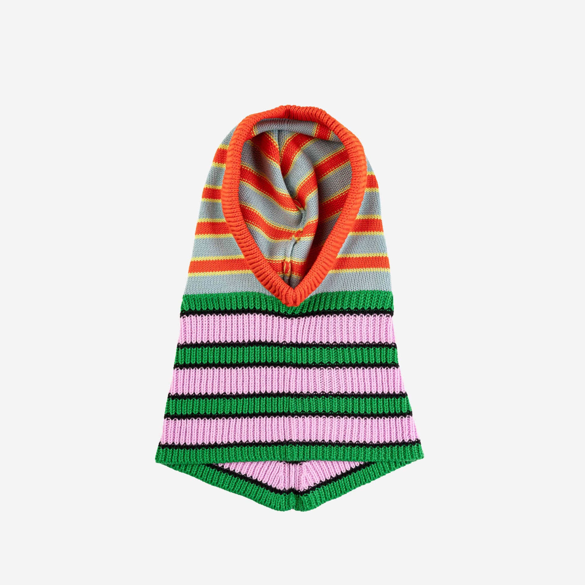 Zipper Stripe Hood: Peach Cobalt - PMA Store at the Portland Museum of Art, Maine
