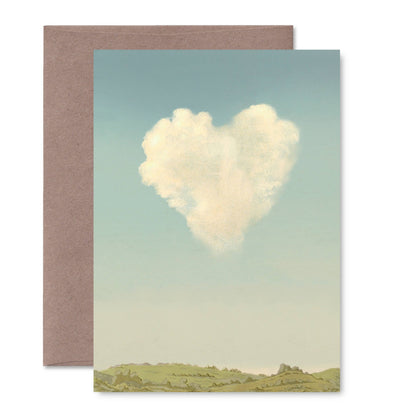“I cloud you” A6 greeting card: Recycled white envelopes - PMA Store at the Portland Museum of Art, Maine
