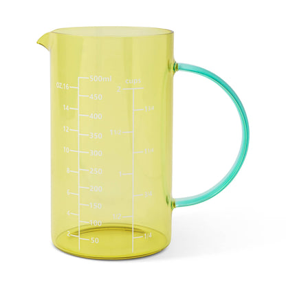 2 Cup Colorblock Glass Measuring Cup - LLB/KW - PMA Store at the Portland Museum of Art, Maine