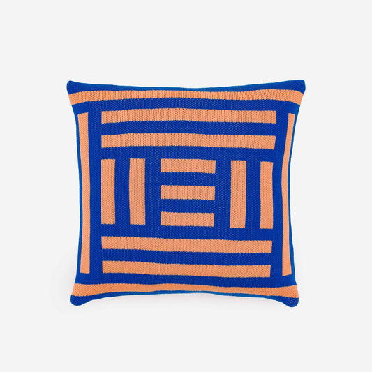 Columns Pillow Cover: Cobalt - PMA Store at the Portland Museum of Art, Maine