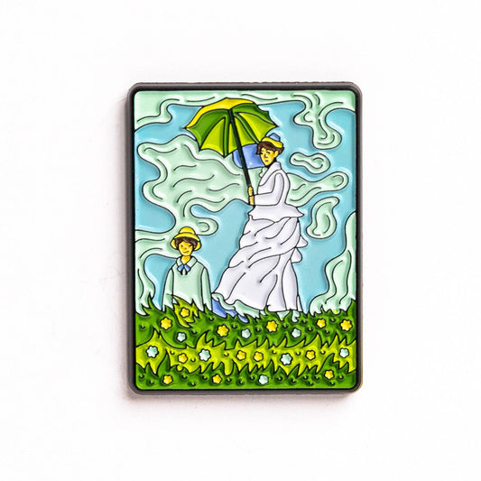 Today is Art Day - Pin - Woman with Parasol - Monet - PMA Store at the Portland Museum of Art, Maine