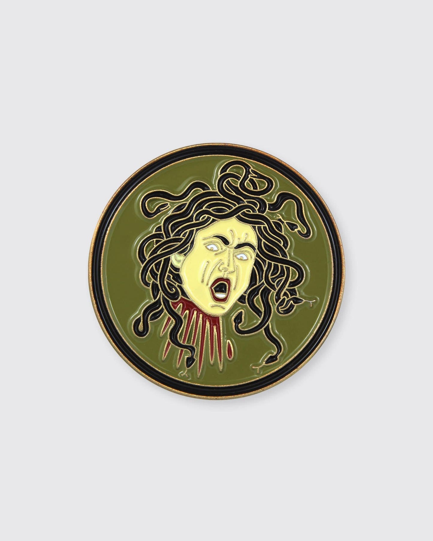 Medusa (Caravaggio) • Enamel Pin - PMA Store at the Portland Museum of Art, Maine