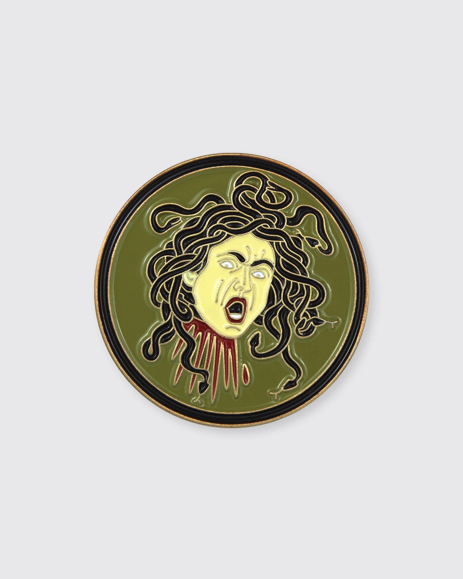 Medusa (Caravaggio) • Enamel Pin - PMA Store at the Portland Museum of Art, Maine