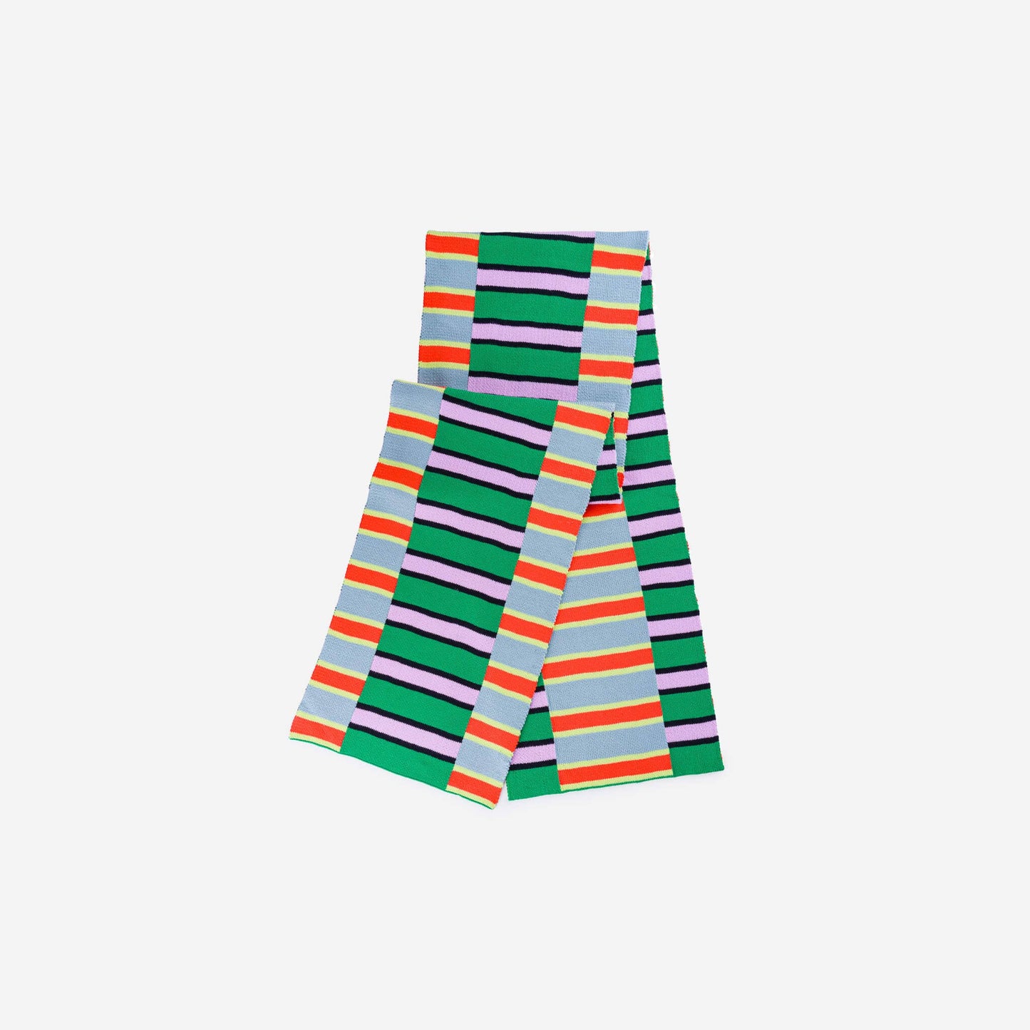 VERLOOP | knits - Zipper Stripe Big Scarf: Poppy Stone Blue - PMA Store at the Portland Museum of Art, Maine