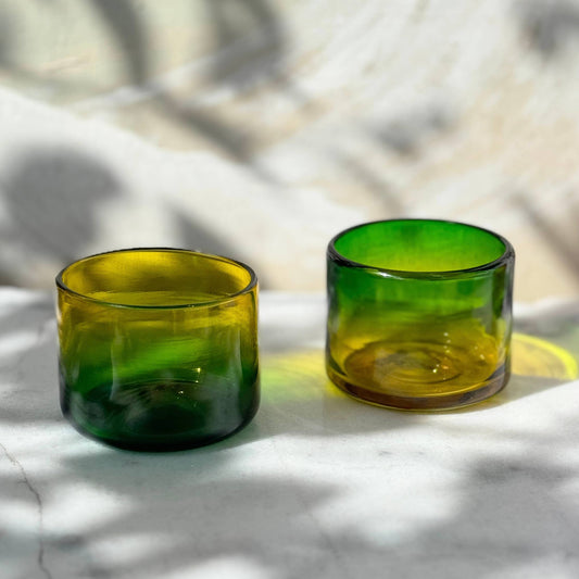 Hand Blown Wine Cocktail Glass - Verdarillo - 2 sizes : Small - PMA Store at the Portland Museum of Art, Maine