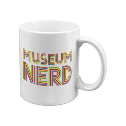 Popcorn Custom Products - Museum Nerd White Mug: Black