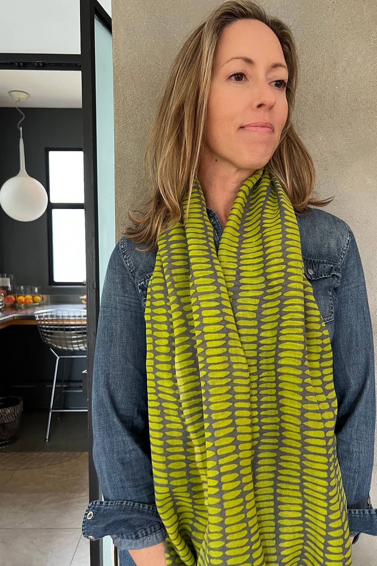 Wool Scarf: Field Indigo - PMA Store at the Portland Museum of Art, Maine