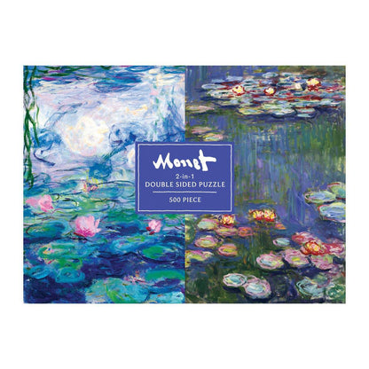Chronicle Books - Monet 500 Piece Double-Sided Puzzle - PMA Store at the Portland Museum of Art, Maine