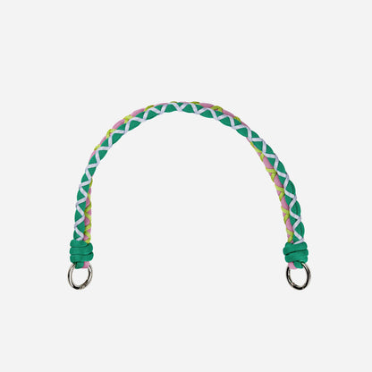 Braided Double Shoulder Strap: Kelly White - PMA Store at the Portland Museum of Art, Maine