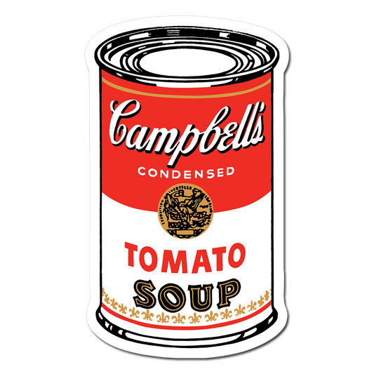 Apply Stickers - Large Campbell’s Soup Can by Andy Warhol - Die-Cut Sticker - PMA Store at the Portland Museum of Art, Maine