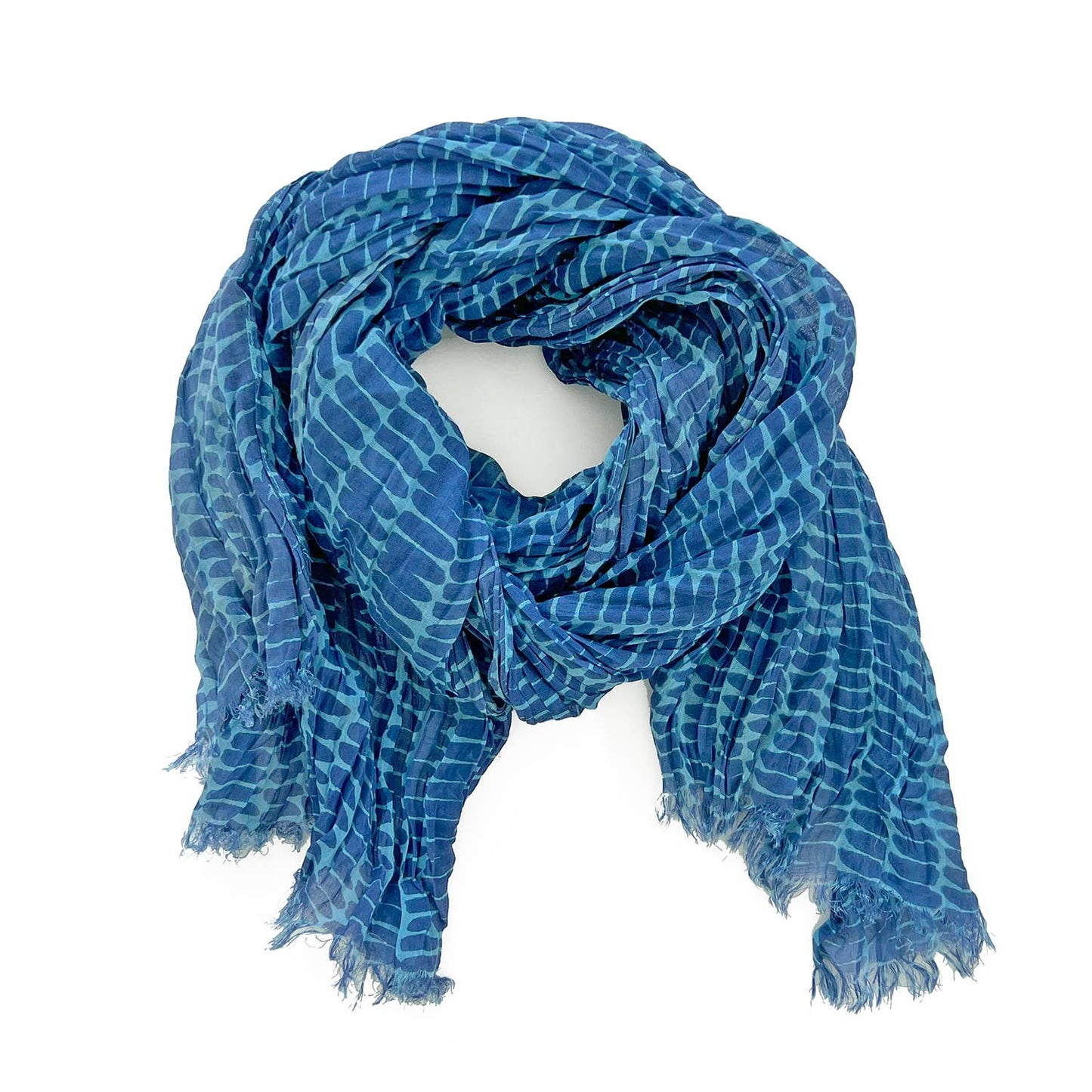 Cotton Scarf: Small Totem Red/Yellow - PMA Store at the Portland Museum of Art, Maine