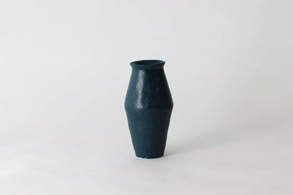 Elizabeth Benotti Ceramics - Everyday Pinched Vase: Striped - PMA Store at the Portland Museum of Art, Maine
