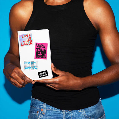 Love Is Louder by Sam Durant - Die-Cut Sticker (Back to School) - PMA Store at the Portland Museum of Art, Maine