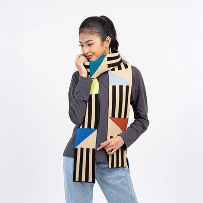 VERLOOP | knits - Sailboat Skinny Scarf: Black - PMA Store at the Portland Museum of Art, Maine