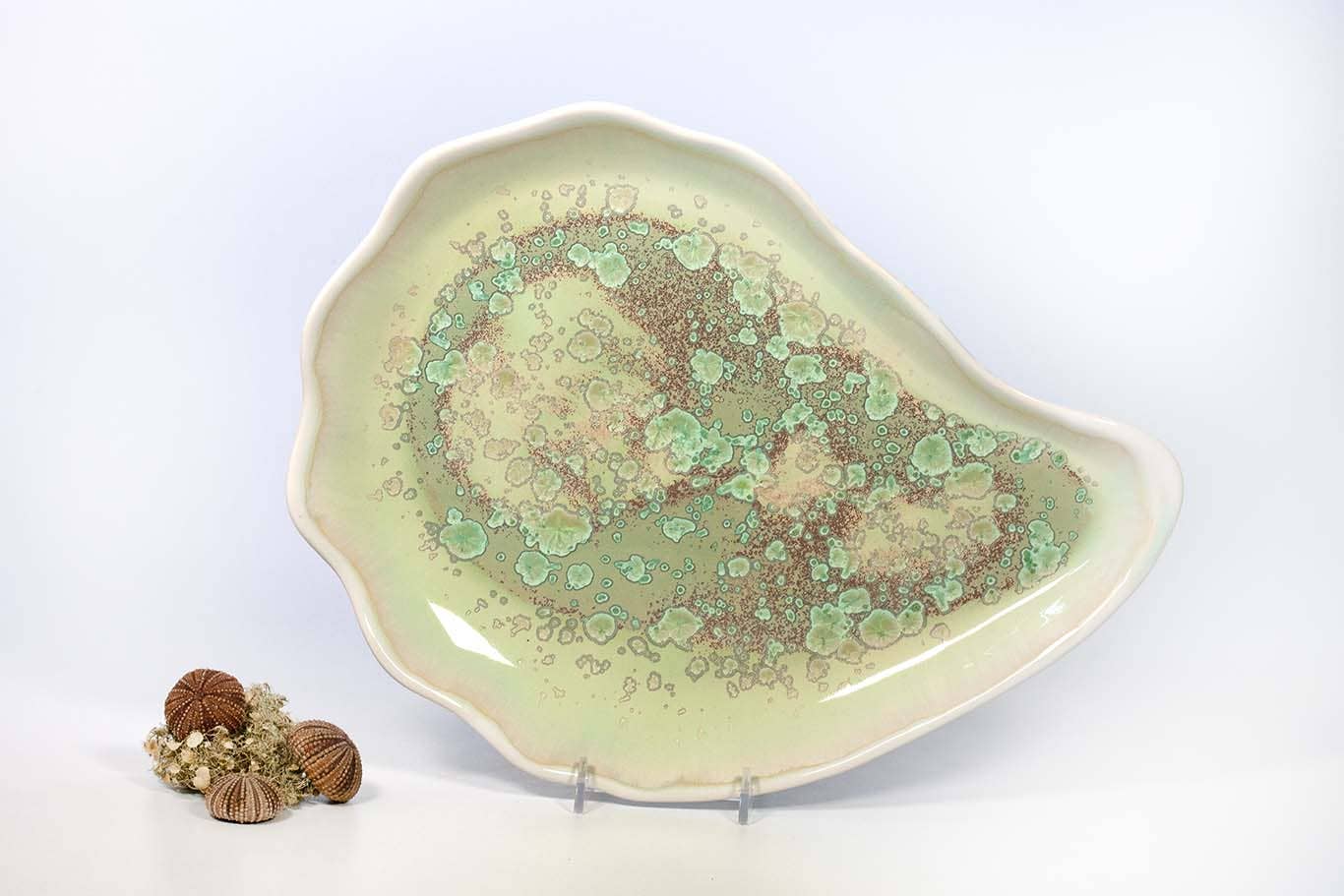 Alison Evans Ceramics - Large Oyster Plate: Abalone & Tortoise