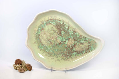Alison Evans Ceramics - Large Oyster Plate: Abalone & Tortoise