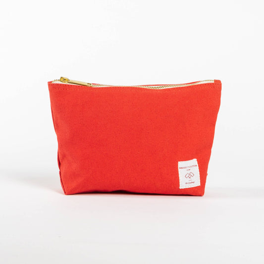 IMMODEST COTTON - Sardine Pouch | Persimmon - PMA Store at the Portland Museum of Art, Maine
