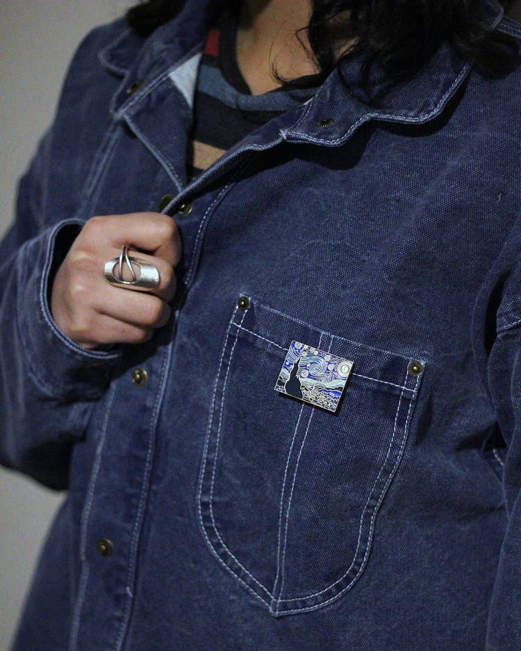 The Starry Night • Enamel Pin - PMA Store at the Portland Museum of Art, Maine