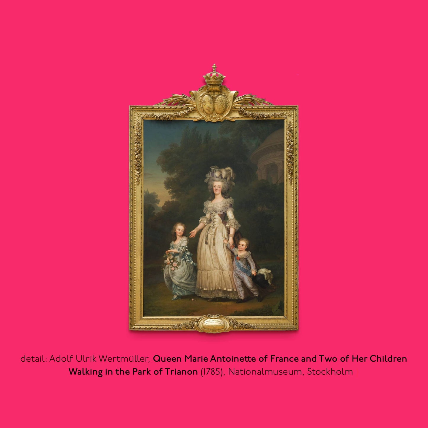 "Happy Mother's Day" (Marie Antoinette) A6 card : Recycled white envelopes - PMA Store at the Portland Museum of Art, Maine