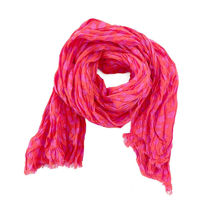 See Design - Cotton Scarf: Story Aqua/Citron