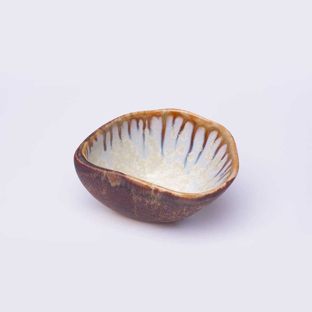 Alison Evans Ceramics - Oyster Desert Bowl: Mint& Charcoal
