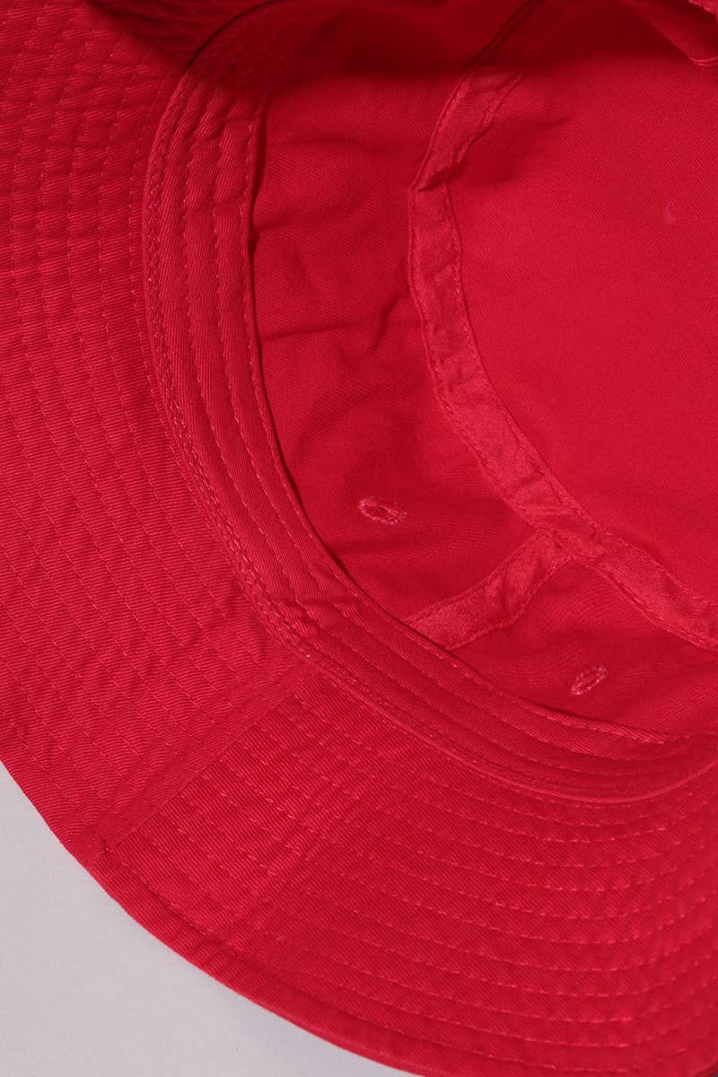 Fashion City - Solid Color Cotton Bucket Fisherman Hats: KHAKI / S/M