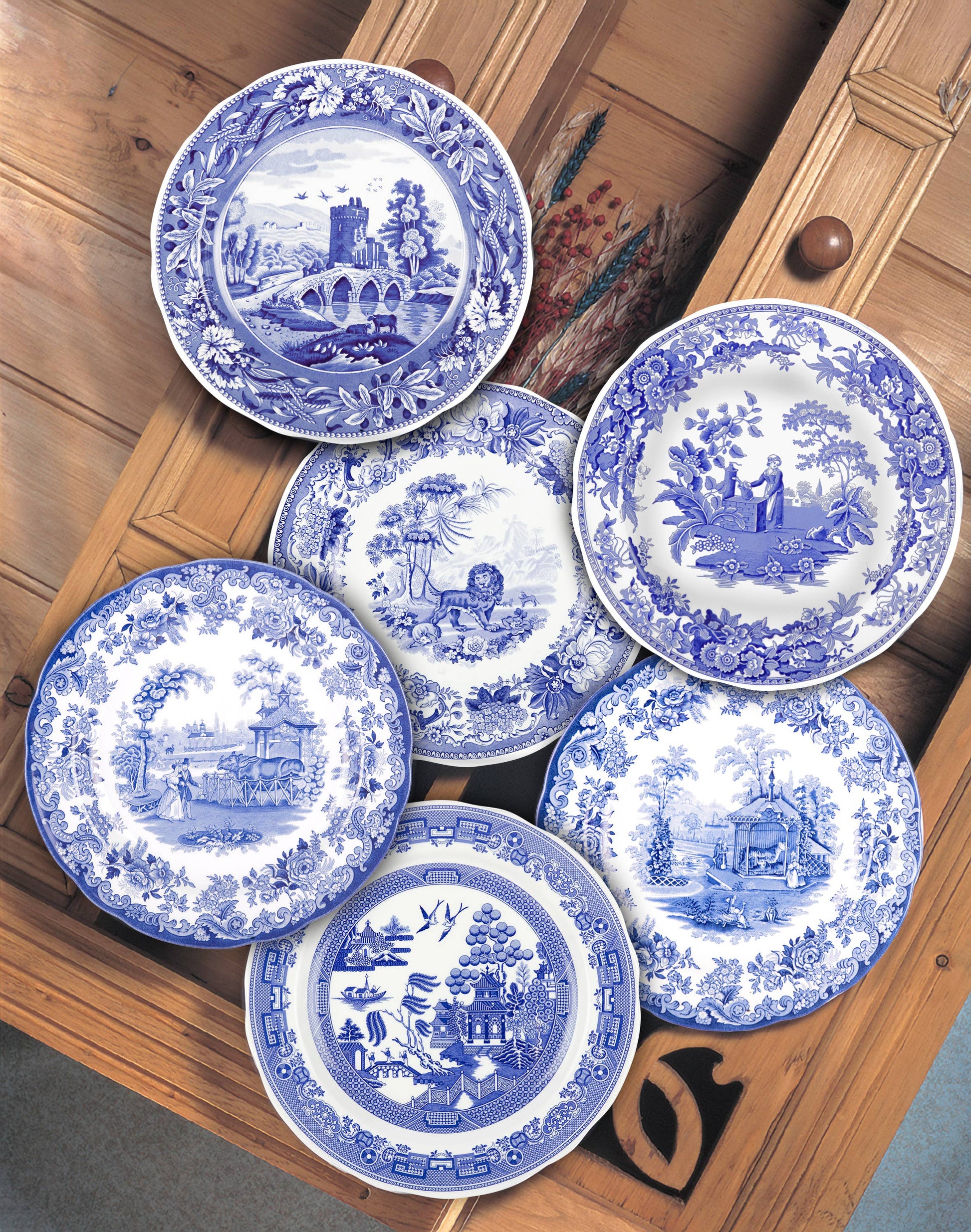 Blue Room Traditions Plates 10.5" S/6 - PMA Store at the Portland Museum of Art, Maine