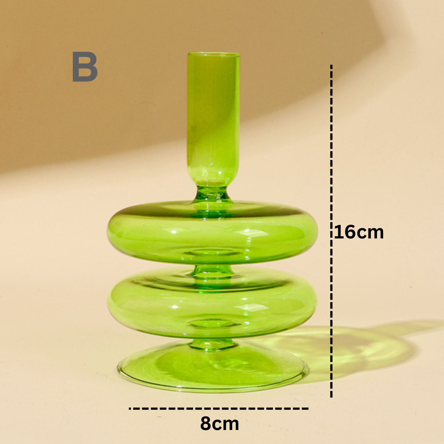 Lime Green Candlestick Holder | Flower Vase: J - PMA Store at the Portland Museum of Art, Maine