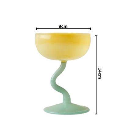 Candy Color Dessert Glass Cup: Yellow Jade - PMA Store at the Portland Museum of Art, Maine