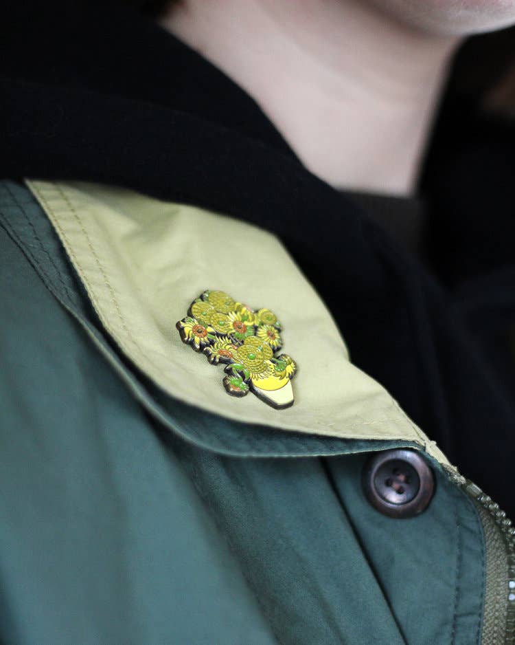 Sunflowers • Enamel Pin - PMA Store at the Portland Museum of Art, Maine