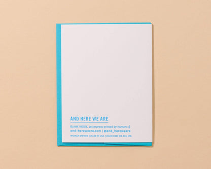 Piece of Work of Art Letterpress Mother's Day Card - Made in USA - PMA Store at the Portland Museum of Art, Maine